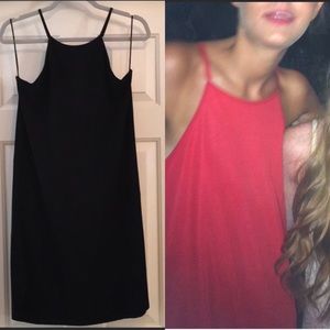 ⬇️Zara BLACK Raw Edge Slip Dress, key hole bk/NWOT